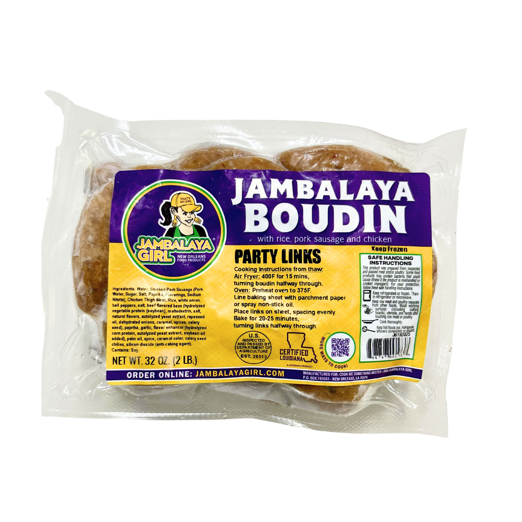 Jambalaya Boudin Party Links with Chicken and Pork Sausage 2lb