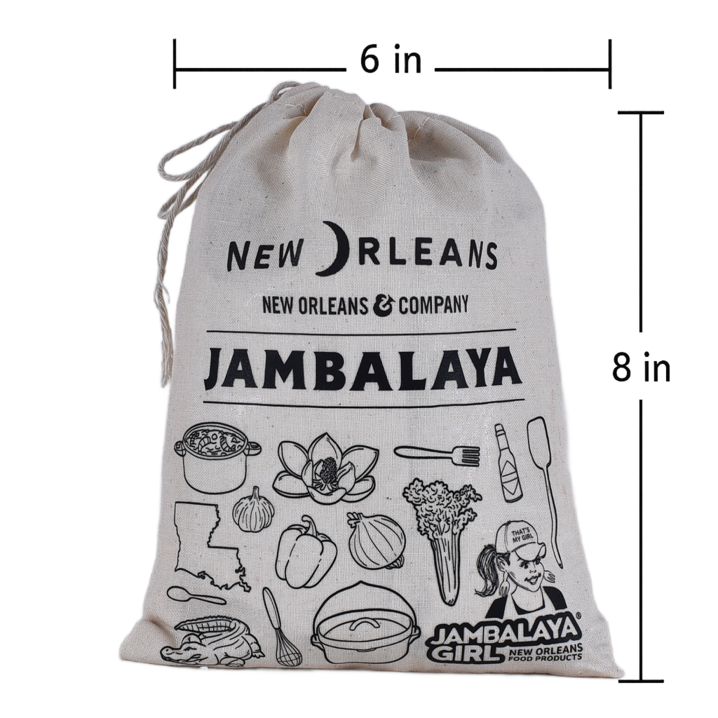 Custom Logo or Message! Jambalaya Cotton Gift Bag