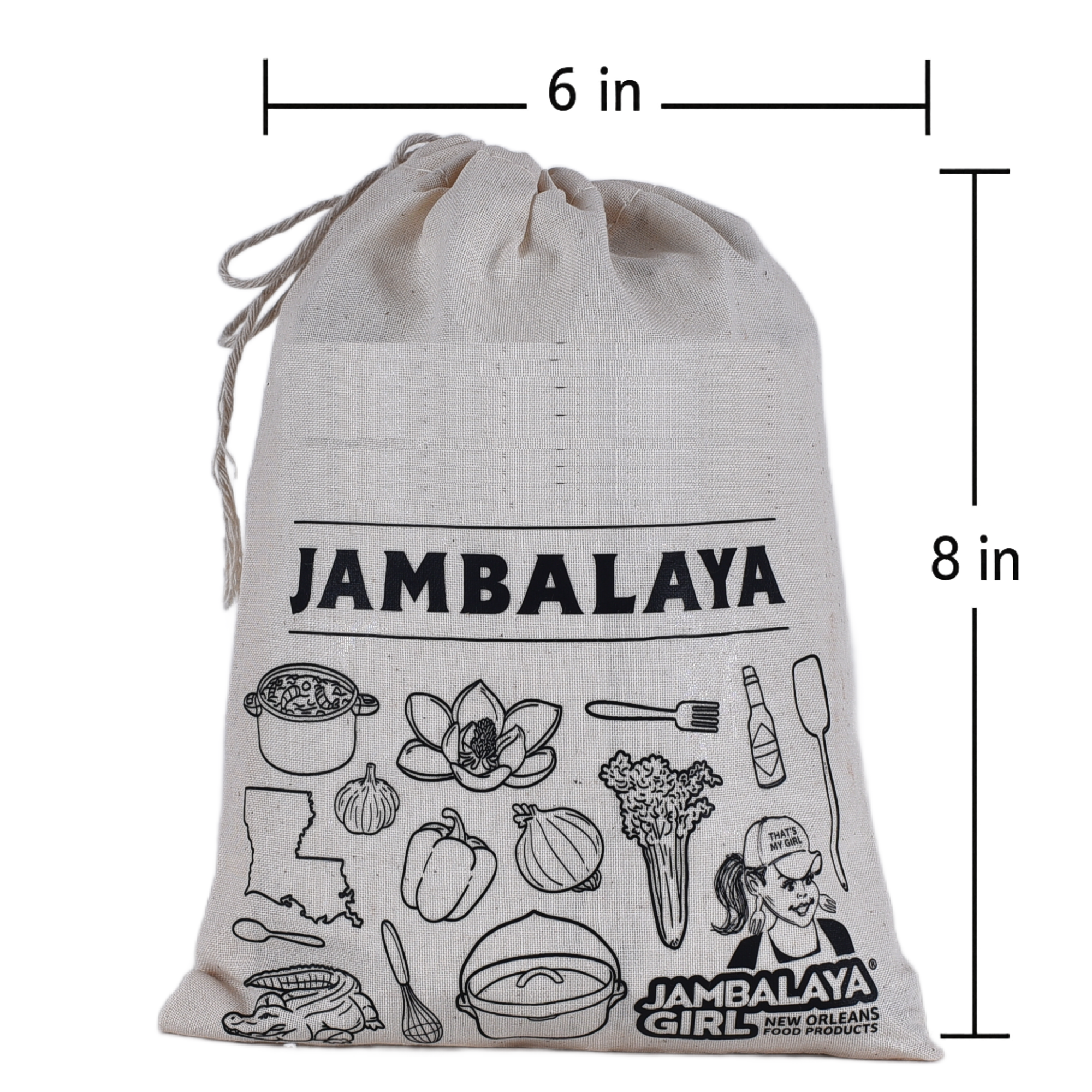 Jambalaya Cotton Gift Bag