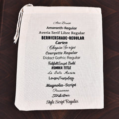 WHOLESALE: Custom Logo or Message! Gumbo Cotton Gift Bag