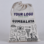 Custom Logo or Message! GUMBALAYA Cotton Gift Bag