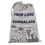 WHOLESALE: Custom Logo or Message! GUMBALAYA Cotton Gift Bag