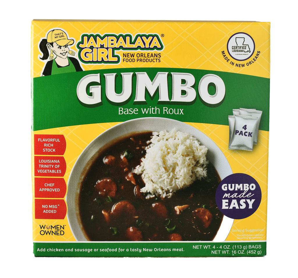 Gumbo Base with Roux, 4 oz four-pack