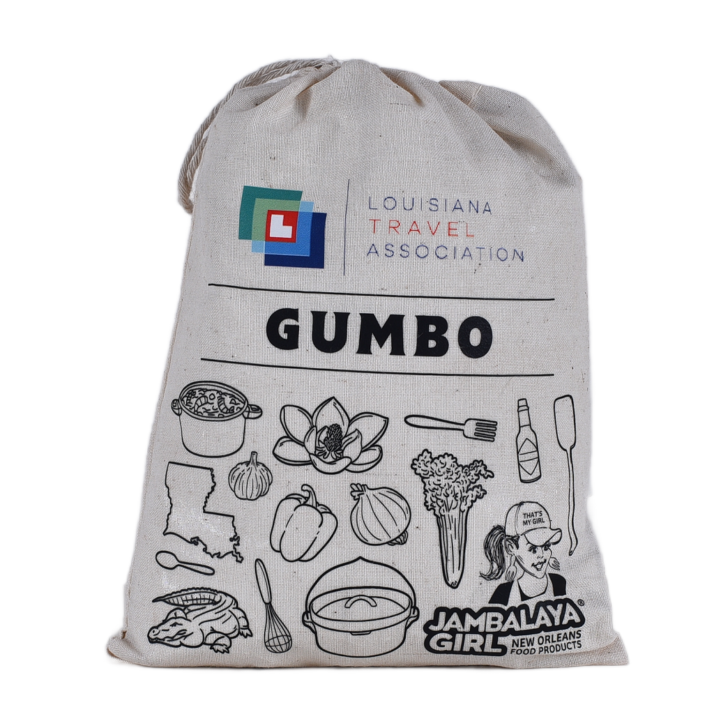 Custom Logo or Message! Gumbo Cotton Gift Bag