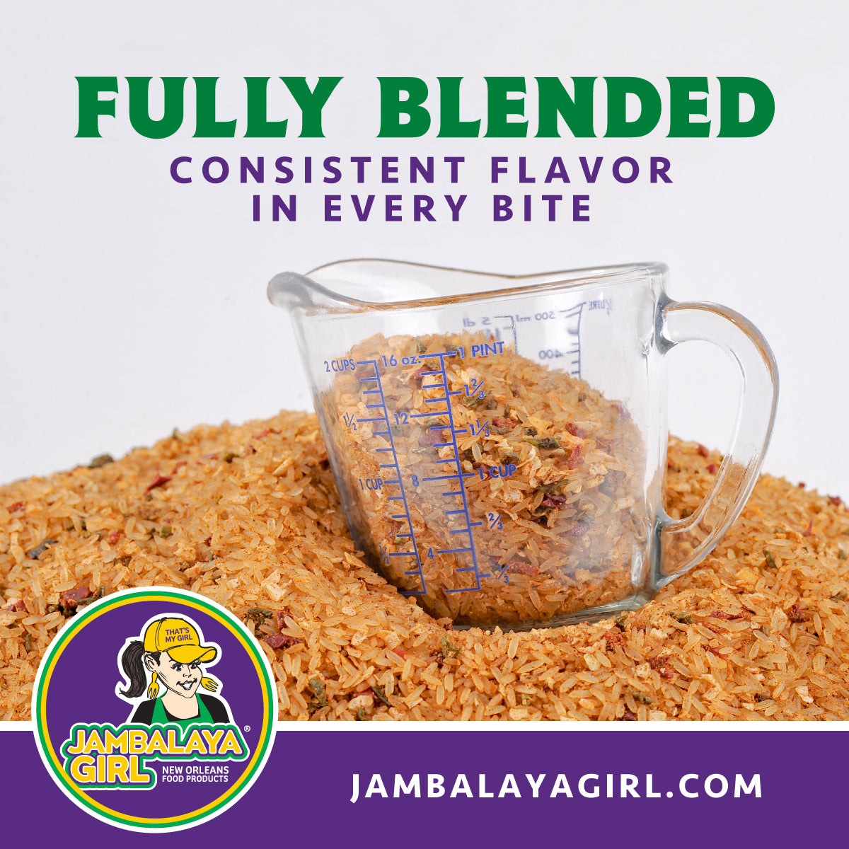 Food Service Jambalaya Seasoned Rice Blend, Case of 12 - 20 oz.