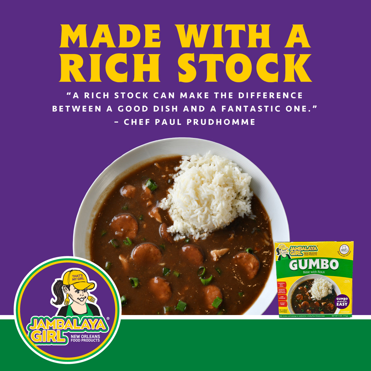 Jambalaya Girl Gumbo Base with Roux, 4 oz