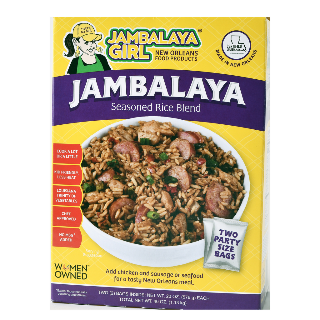 Jambalaya Girl Jambalaya Seasoned Rice Blend, 20 oz "Party Size" (2-20 oz Bags in 1 Box)