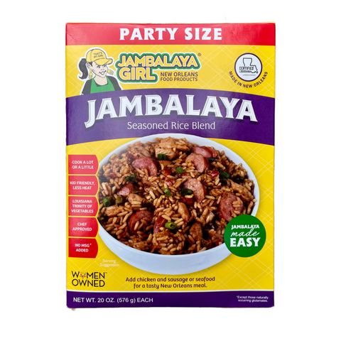 Jambalaya Girl Jambalaya Seasoned Rice Blend, 20 oz "Party Size" Box
