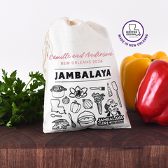 WHOLESALE: Custom Logo or Message! Jambalaya Cotton Gift Bag