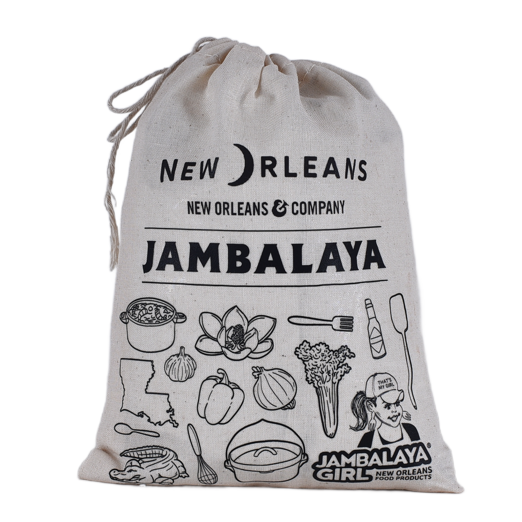 Custom Logo or Message! Jambalaya Cotton Gift Bag