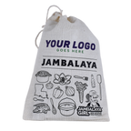 Custom Logo or Message! Jambalaya Cotton Gift Bag