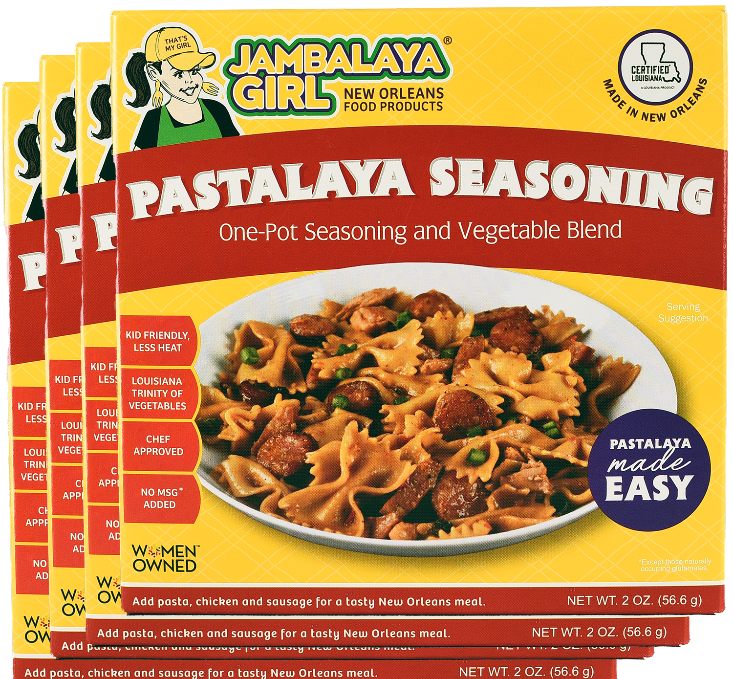 Jambalaya Girl Pastalaya Seasoning: One-Pot Seasoning and Vegetable Blend - For Jambalaya & Pastalaya, No Rice or Pasta, Just Spice & Vegetables, 2 oz
