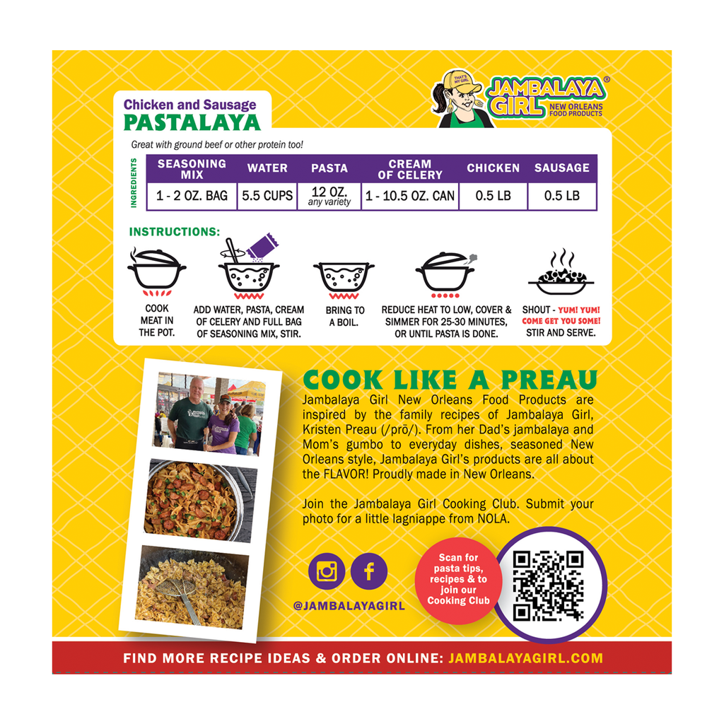 Jambalaya Girl Pastalaya Seasoning 2 oz