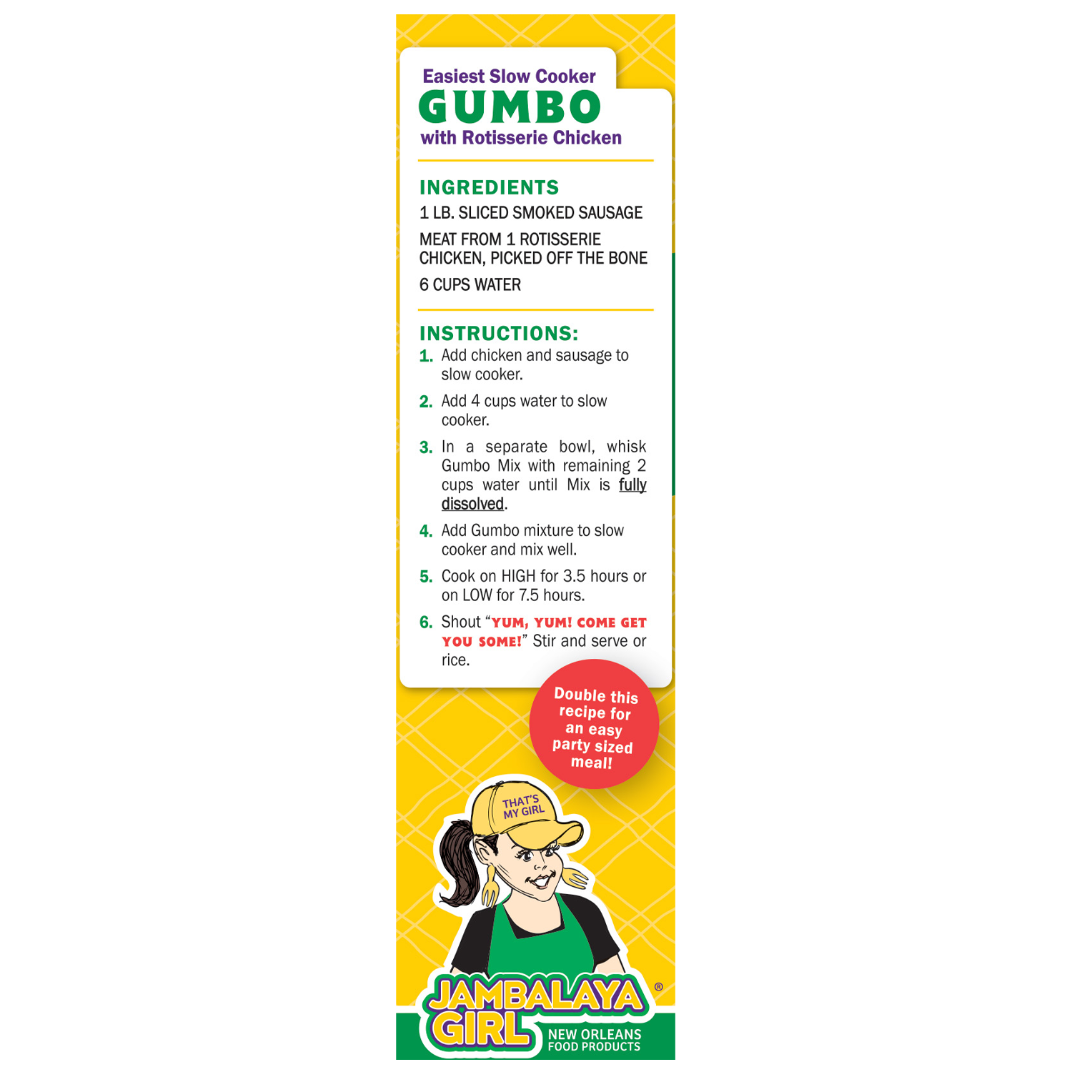 Jambalaya Girl Gumbo Base with Roux, 4 oz