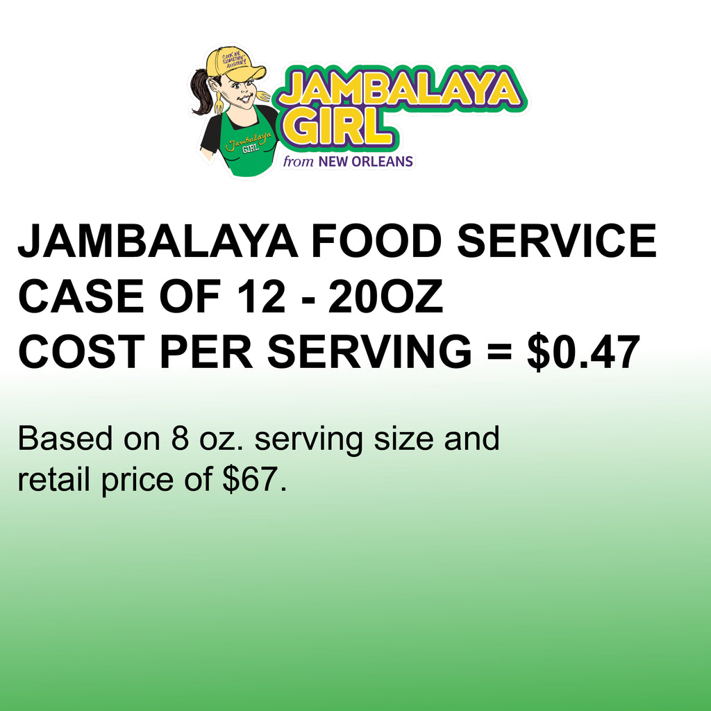 Food Service Jambalaya Seasoned Rice Blend, Case of 12 - 20 oz.