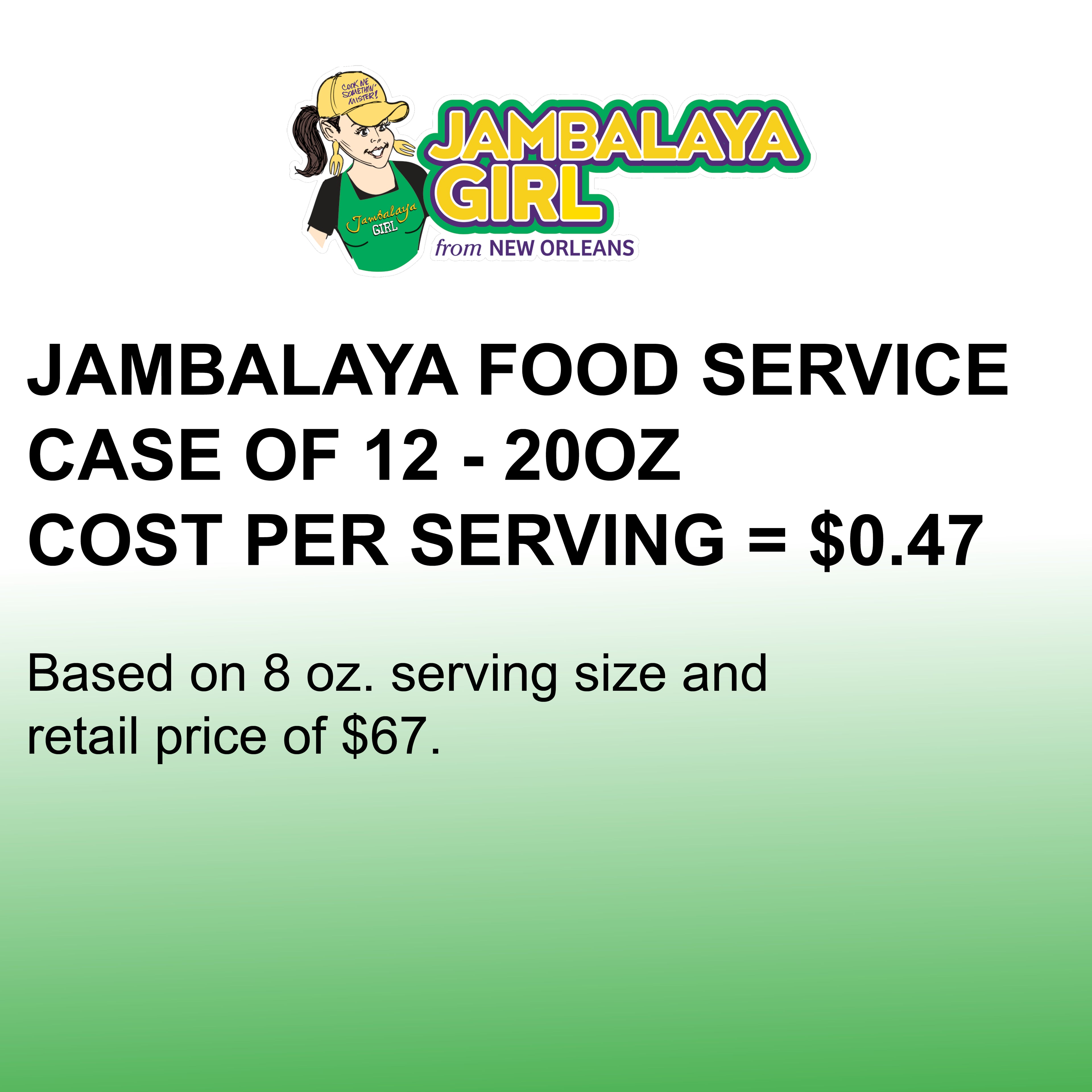 Food Service Jambalaya Seasoned Rice Blend, Case of 12 - 20 oz.