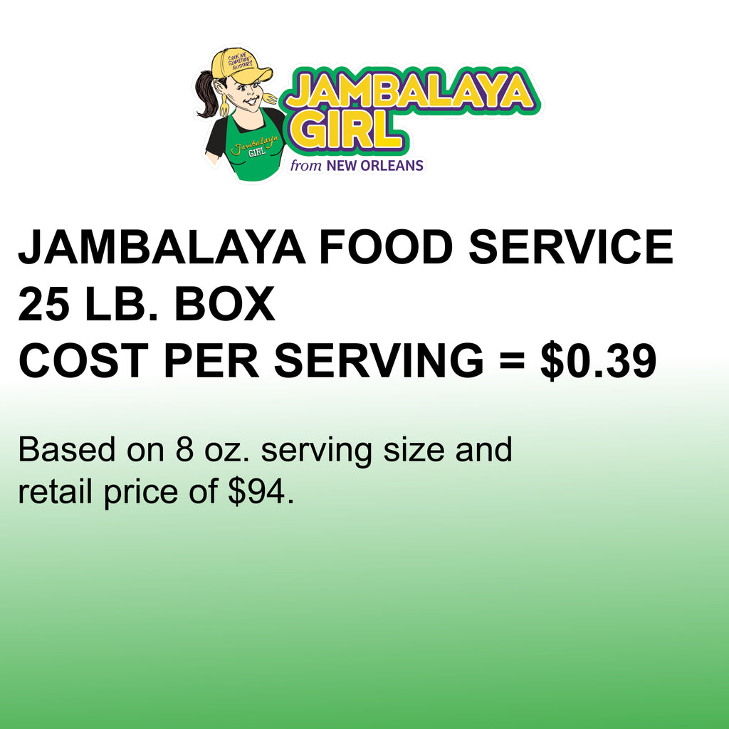 Food Service Jambalaya Seasoned Rice Blend, 25 lb. box