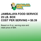 Food Service Jambalaya Seasoned Rice Blend, 25 lb. box