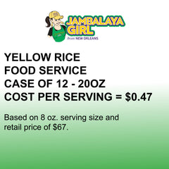 Food Service Yellow Rice Seasoned Rice Blend, Case of 12 – 20oz