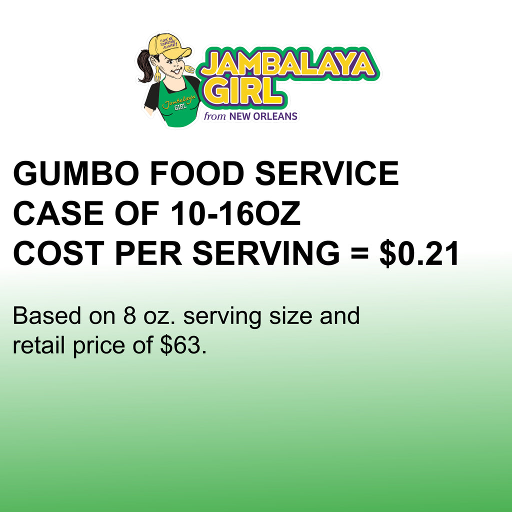 Food Service Gumbo Base with Roux Mix, Case of 10 - 16 oz.