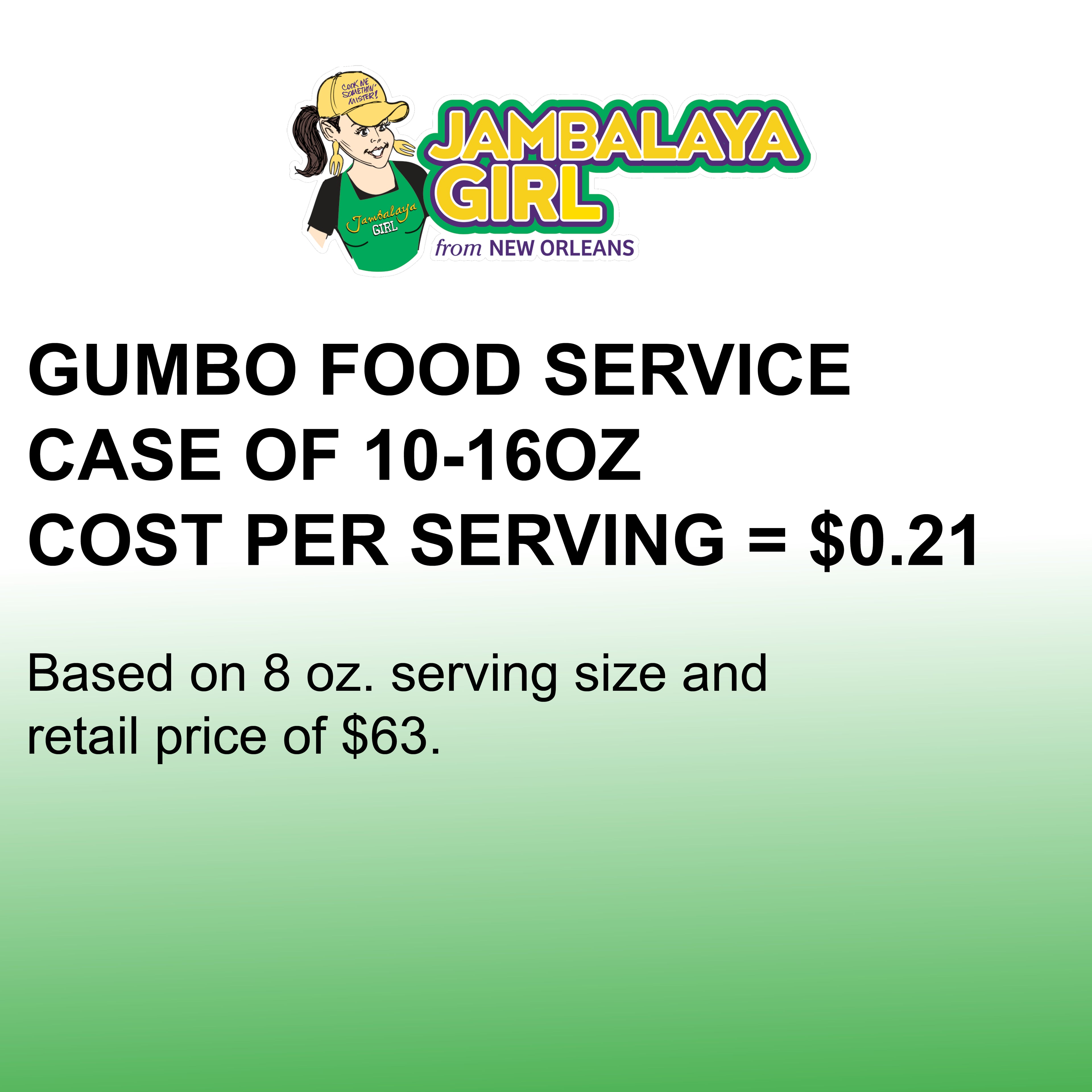 Food Service Gumbo Base with Roux Mix, Case of 10 - 16 oz.